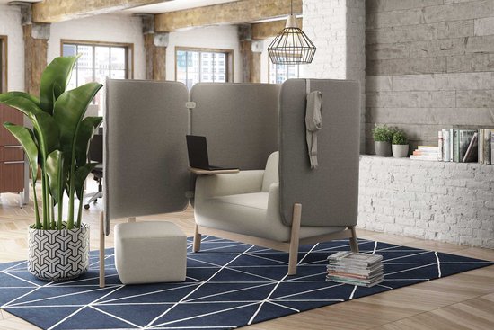 Cāav lounge pod with ottoman
